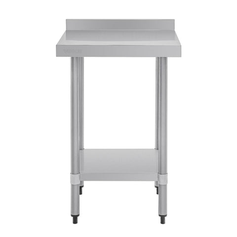Vogue Stainless Steel Prep Table with Splashback 600mm - T379
