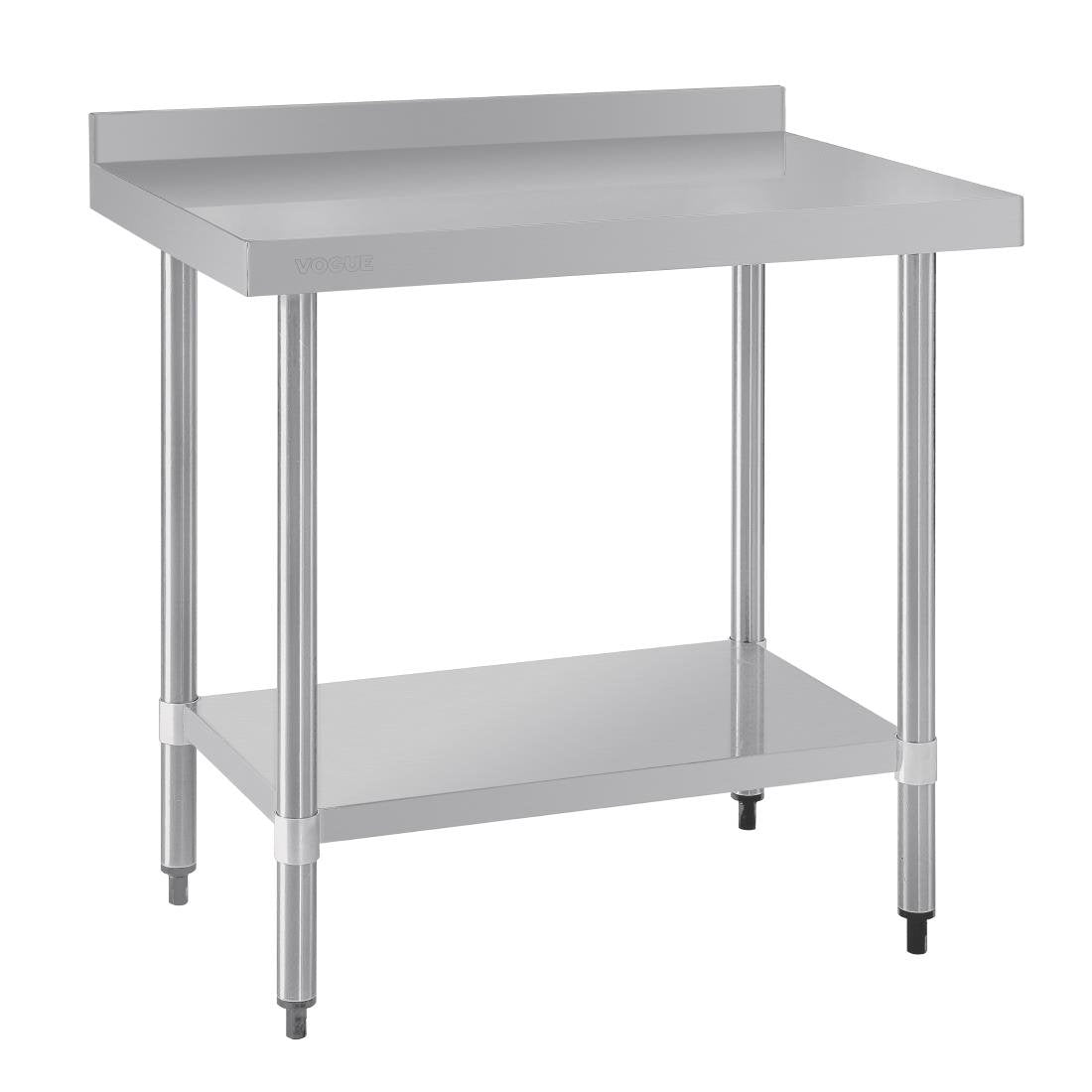 Vogue Stainless Steel Prep Table with Splashback 900mm - T380