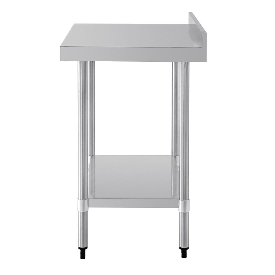 Vogue Stainless Steel Prep Table with Splashback 900mm - T380