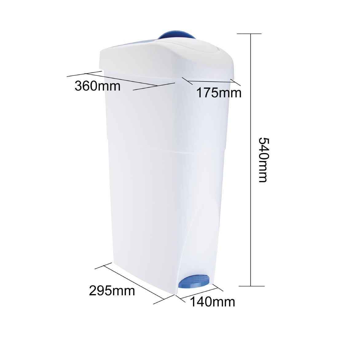 Jantex Sanitary Bin 18Ltr - T640