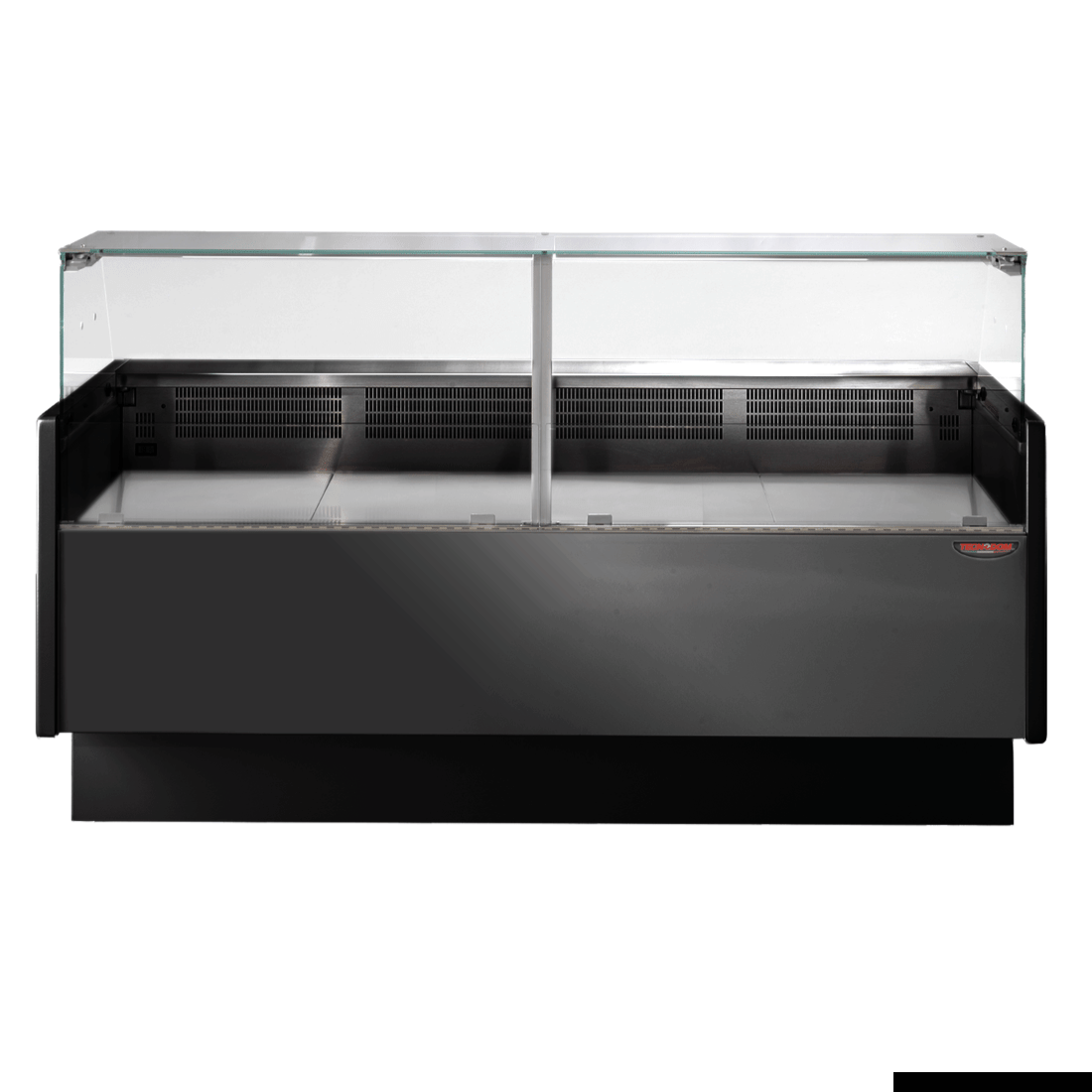 Tecnodom Serie Mr80 Black 2000 Wide Deli Display With Storage And Castors TDMR-0820B