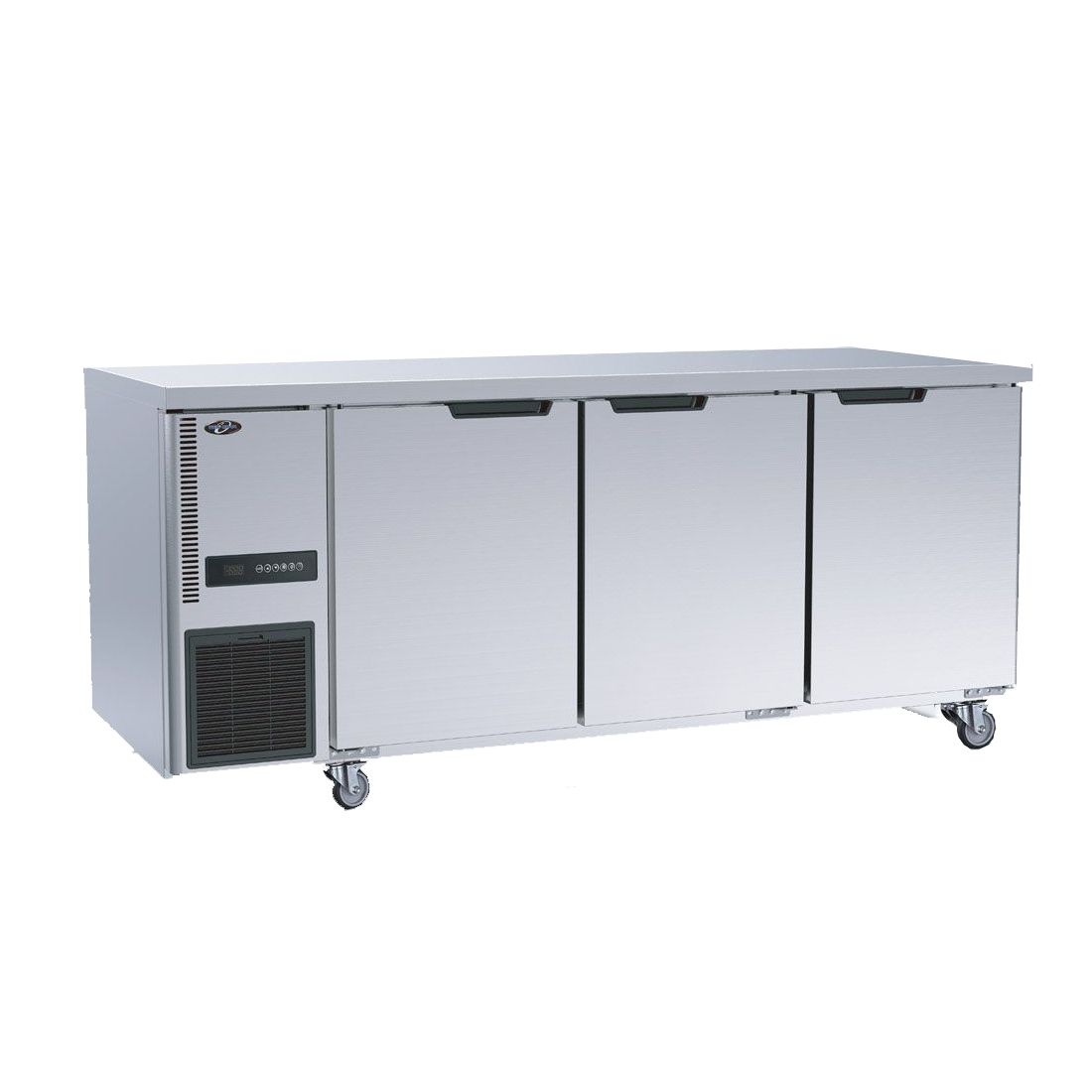 CLEARANCE - Thermaster Stainless Steel Triple Door Workbench Fridge - TL1800TN-3D-QLD140
