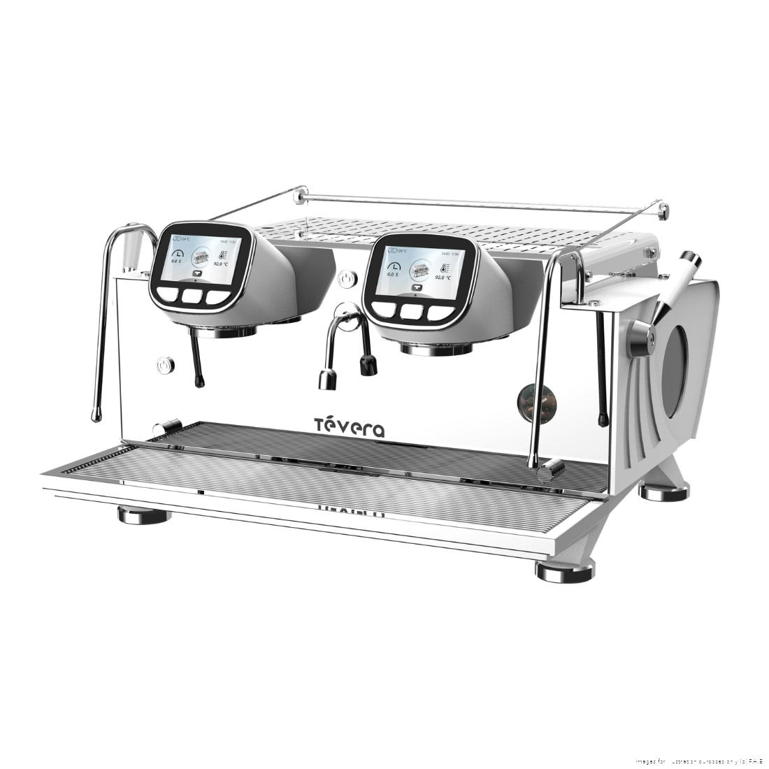 TeVera White T3 Multi-Boiler Commercial Espresso Machine (2 Group) - TVET3-2W