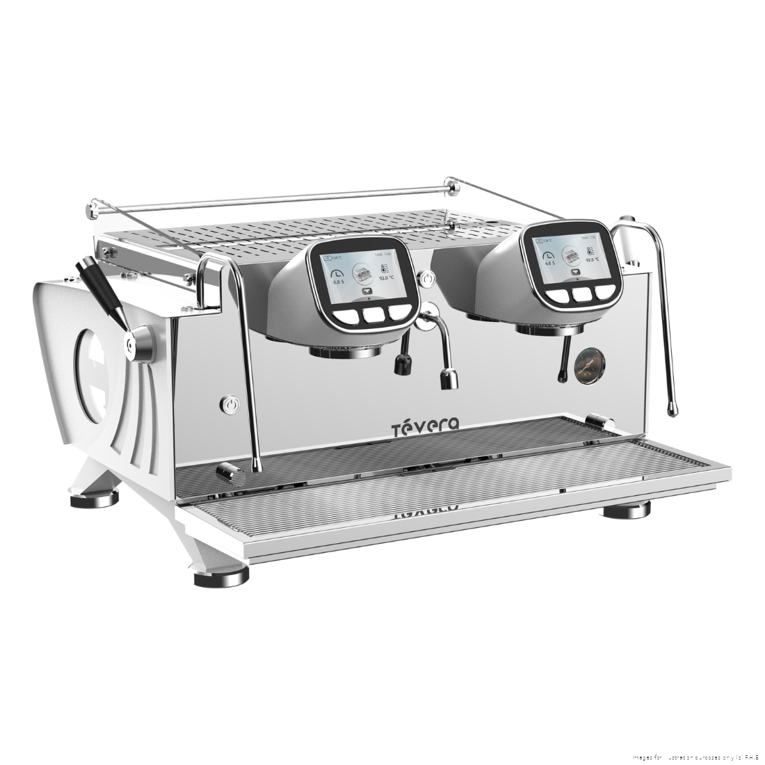TeVera White T3 Multi-Boiler Commercial Espresso Machine (2 Group) - TVET3-2W