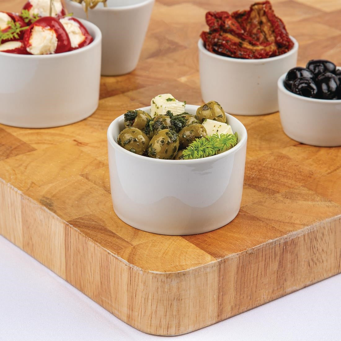 Olympia Whiteware Contemporary Ramekins 80mm (12 Pack) - U177