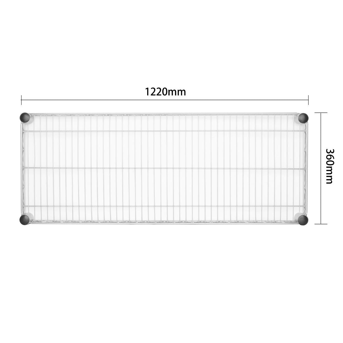 Vogue Steel Wire Wall Shelf 1220mm - U202