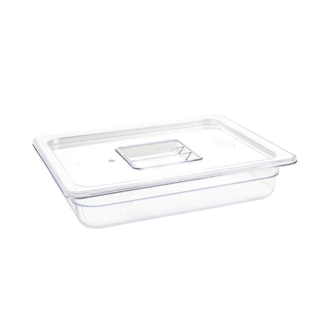 Vogue Clear Polycarbonate 1/2 Gastronorm Tray 65mm - U228