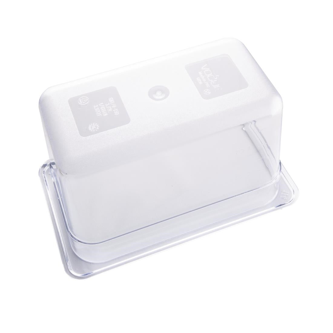 Vogue Clear Polycarbonate 1/4 Gastronorm Tray 150mm - U238