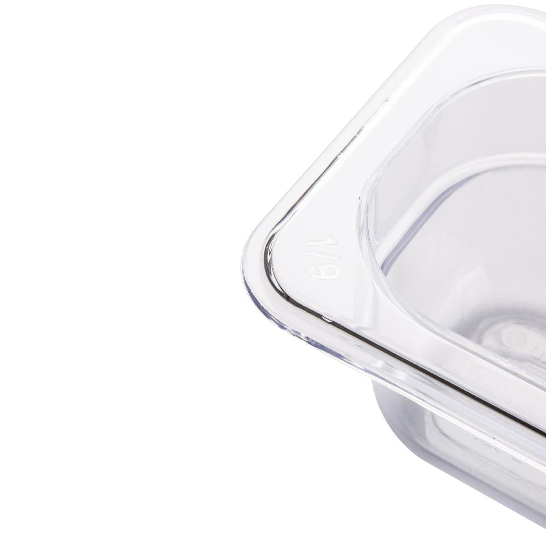 Vogue Clear Polycarbonate 1/9 Gastronorm Tray 65mm - U242