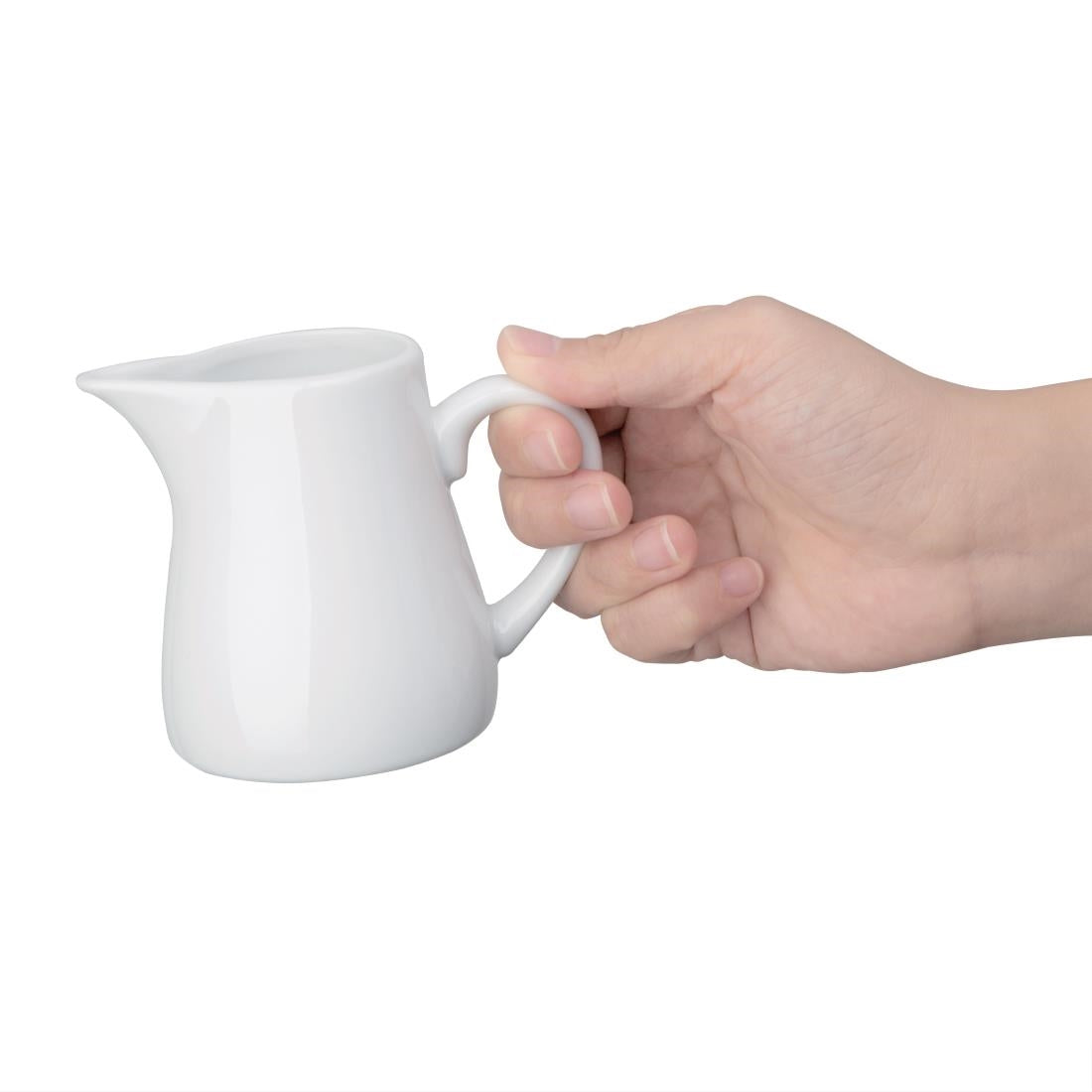 Olympia Whiteware Cream & Milk Jugs 170ml (6 Pack) - U819