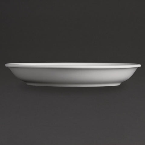 Olympia Whiteware Cappuccino Saucers 180mm Box 12 - U828