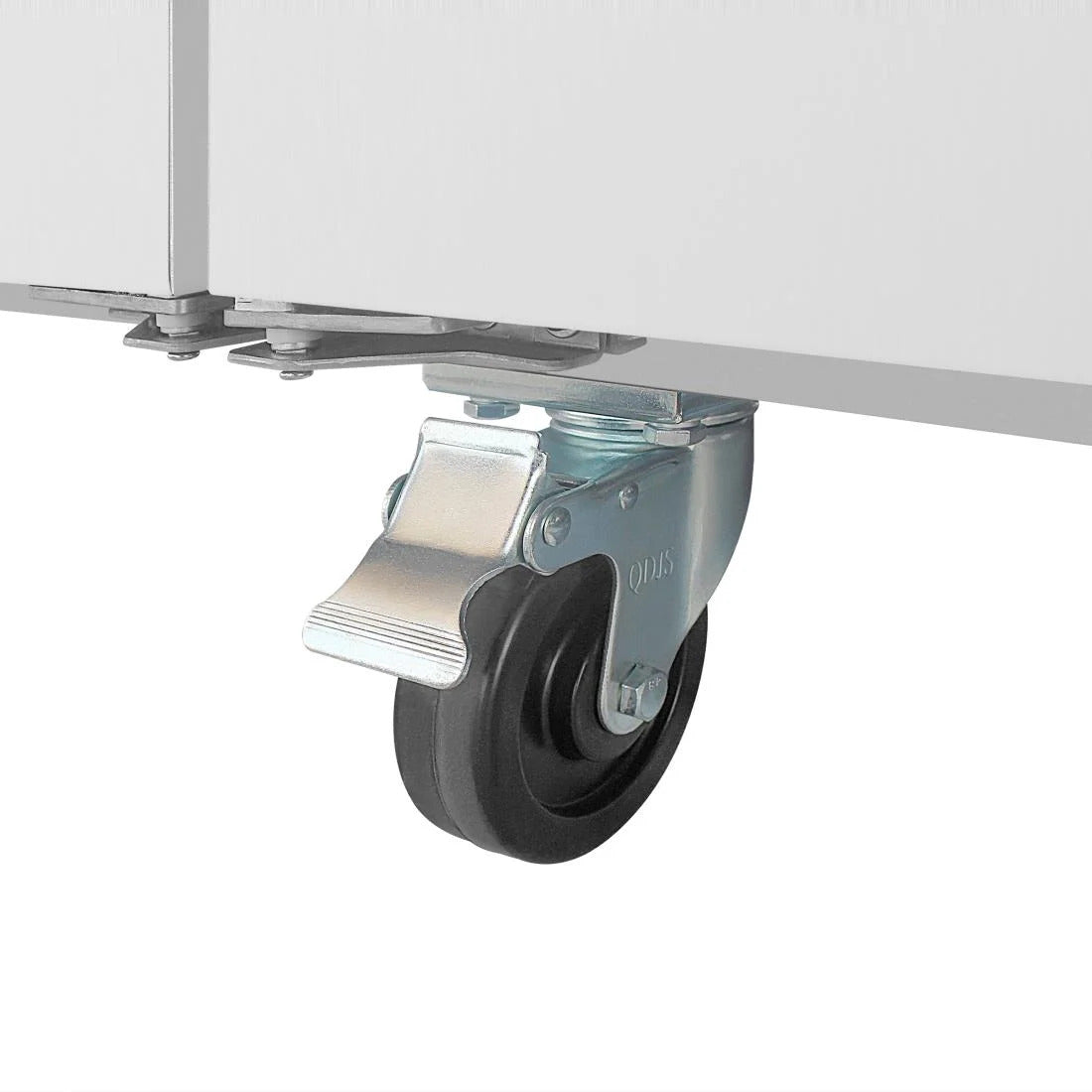 Polar U-Series GN Saladette Counter with Square Sneeze Guard 4 Door - UA019-A