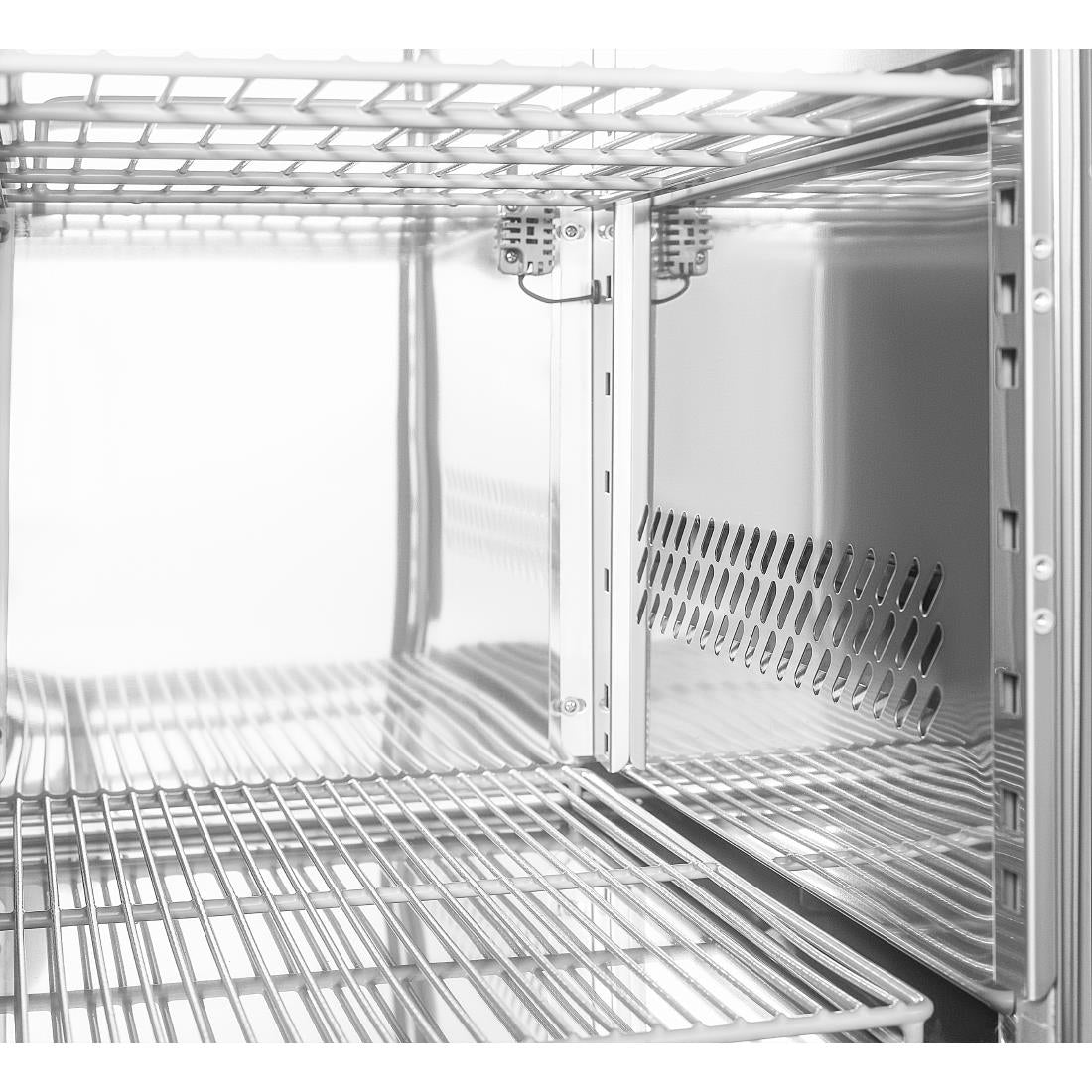 Polar U-Series Double Door Slimline Counter Fridge 155Ltr - UA105-A