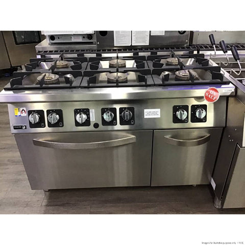 CLEARANCE - Fagor Kore 700 Series 6 Burner Gas Range with Gas Oven - C-G761H-VIC937