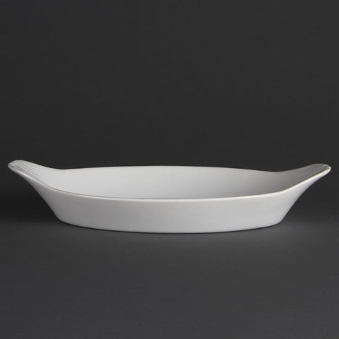 Olympia Whiteware Oval Eared Dishes 289mm (6 Pack) - W411