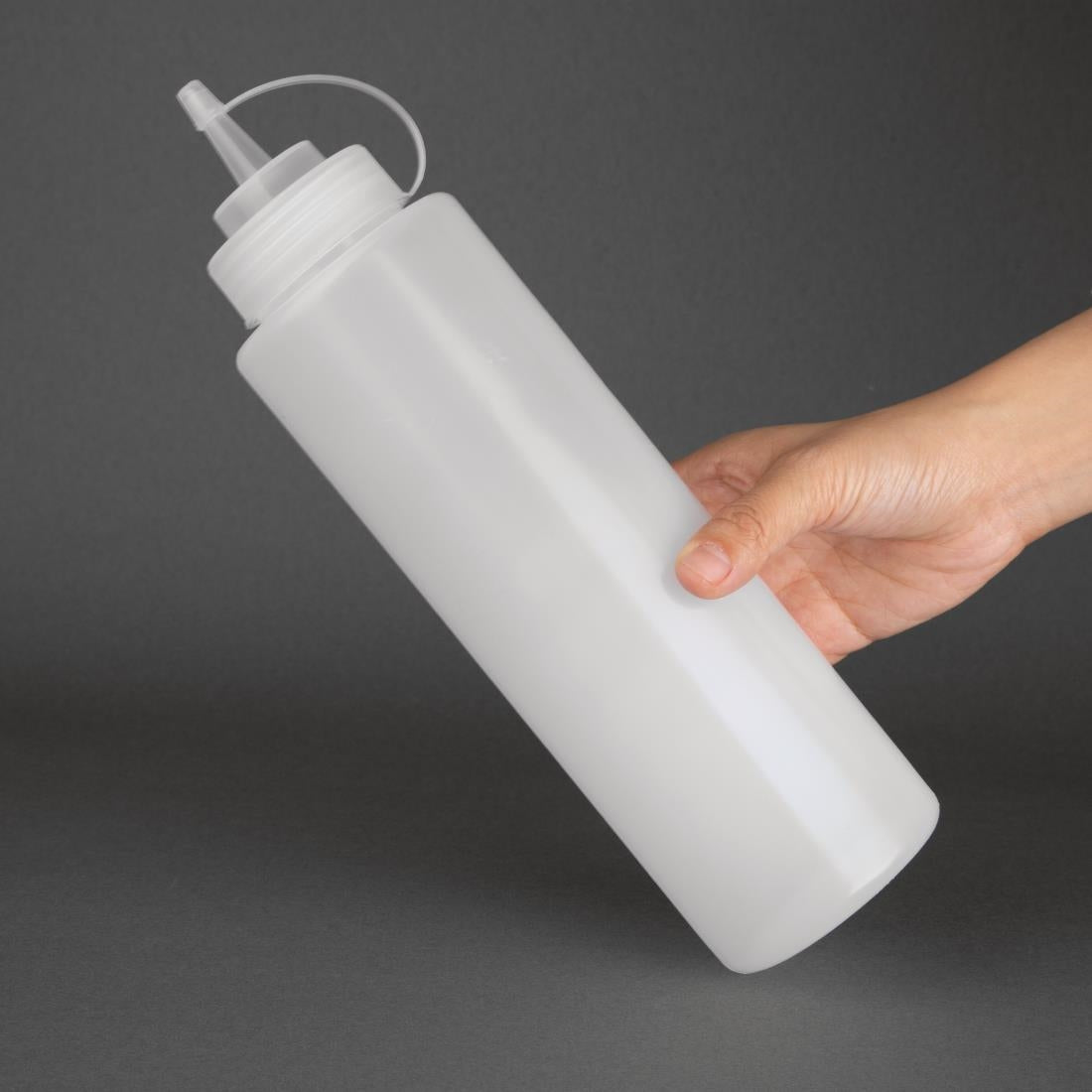 Vogue Clear Squeeze Sauce Bottle 994ml - W832