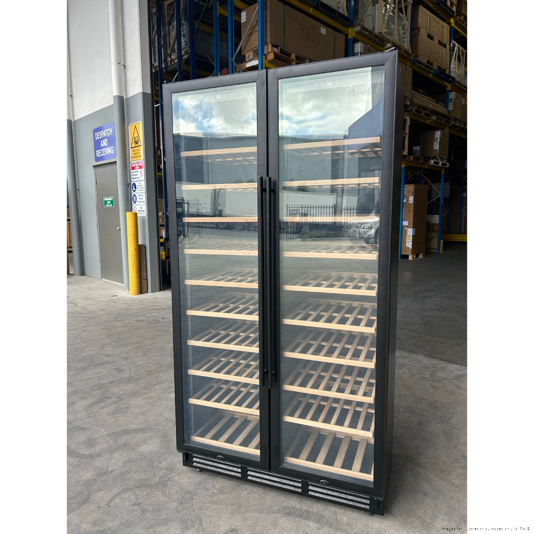 CLEARANCE - Thermaster Dual Zone Two Door Premium Wine Cooler - WB-218B-QLD130