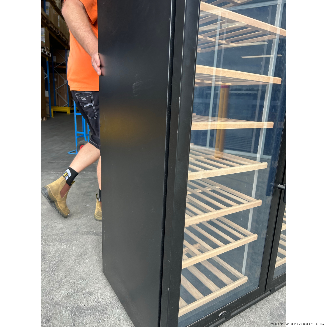 CLEARANCE - Thermaster Dual Zone Two Door Premium Wine Cooler - WB-218B-QLD130