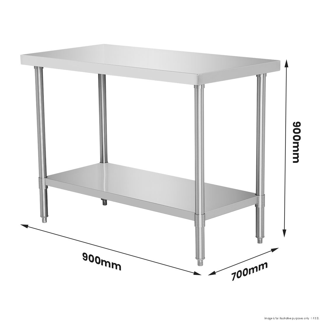 Modular Systems Stainless Steel Workbench WB7-0900/A