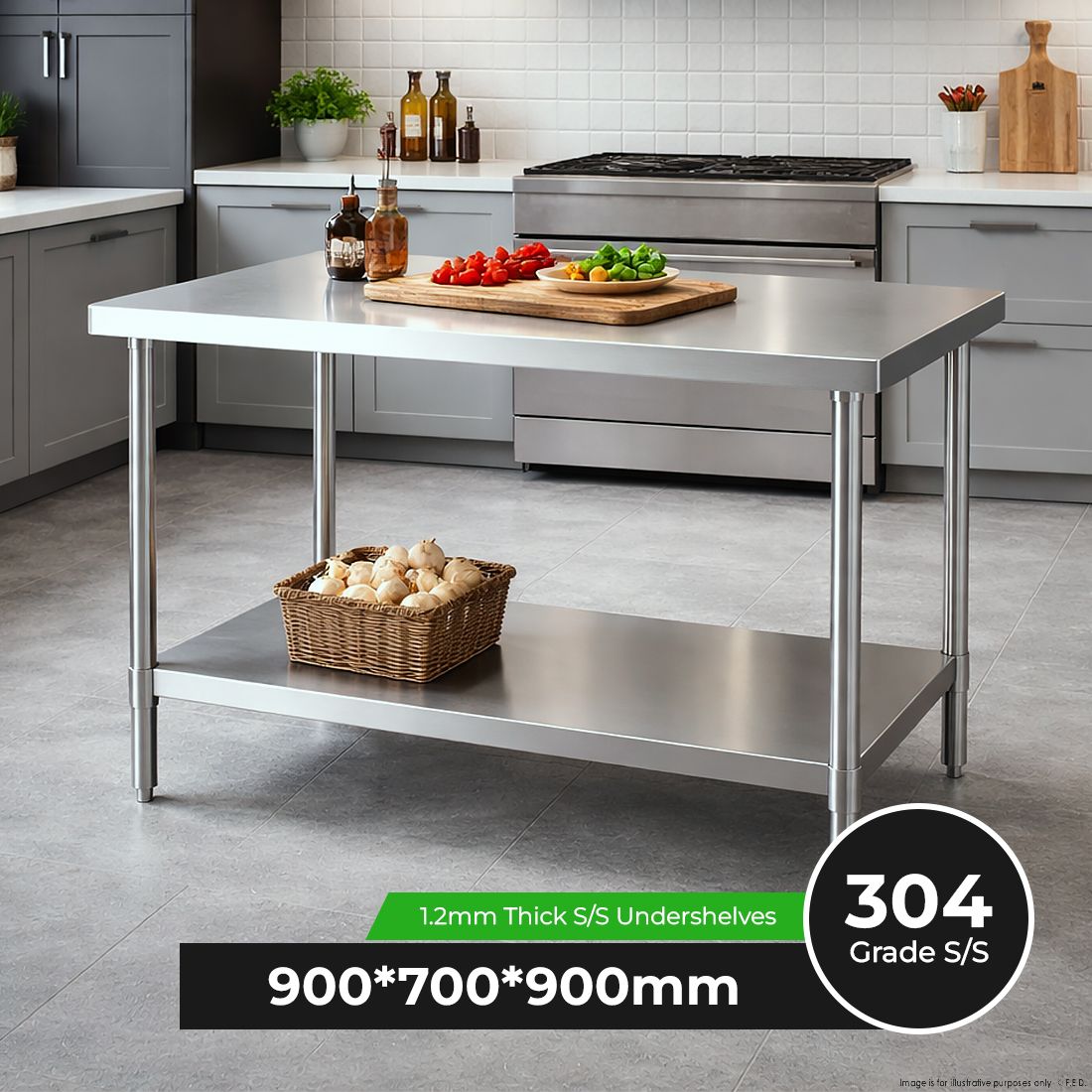 Modular Systems Stainless Steel Workbench WB7-0900/A