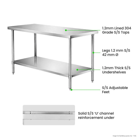 Modular Systems Stainless Steel Workbench WB7-1500/A