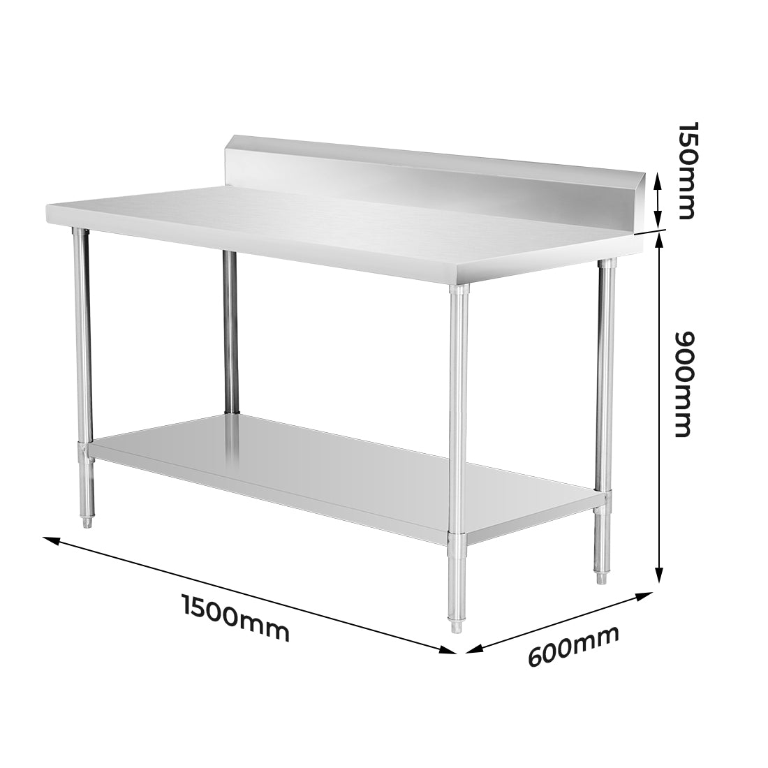 Modular Systems Workbench With Splashback WBB6-1500/A
