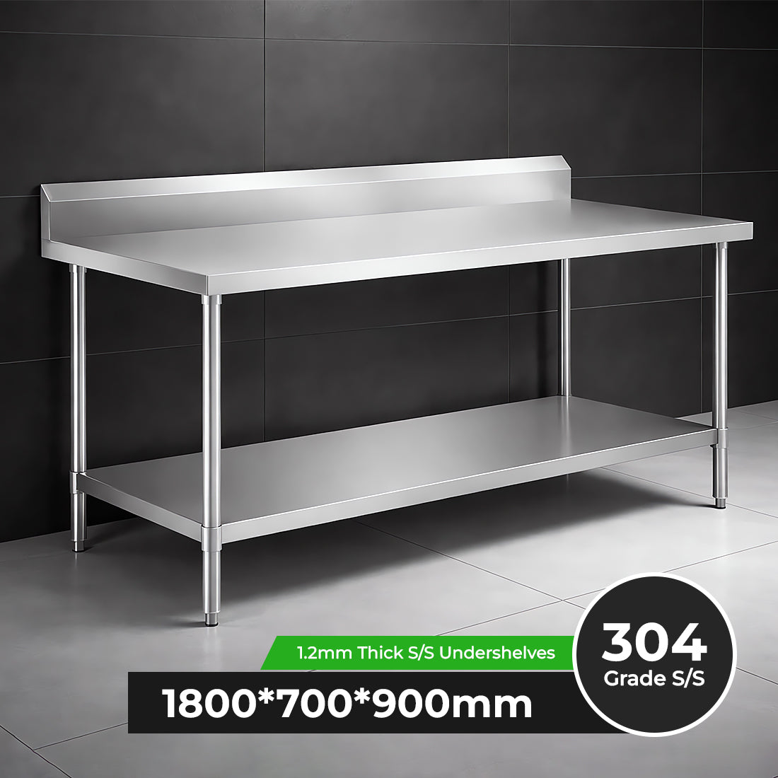 Modular Systems Workbench With Splashback WBB7-1800/A