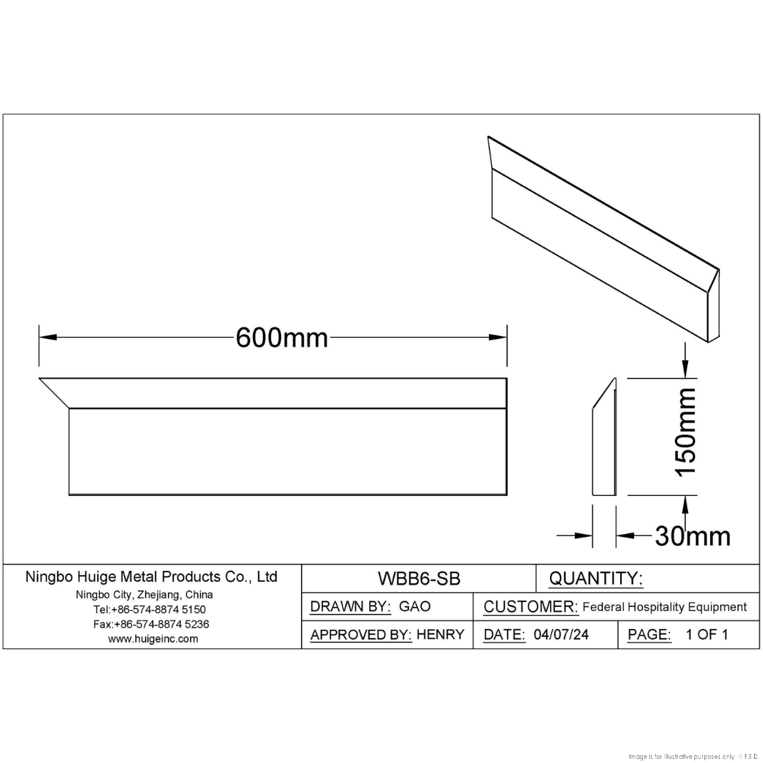 Modular Systems Splashback Extension For Premium 600 Series Bench WBB6-SB