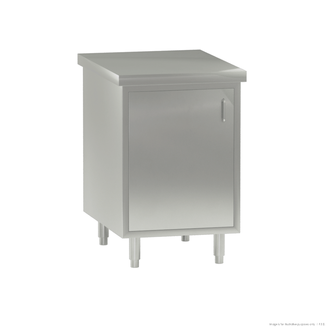 Modular Systems Single Door Stainless Steel Cabinet WC8-0600