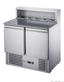 FED-X Two Door Salad Prep Fridge With Marble Top XGNS900E