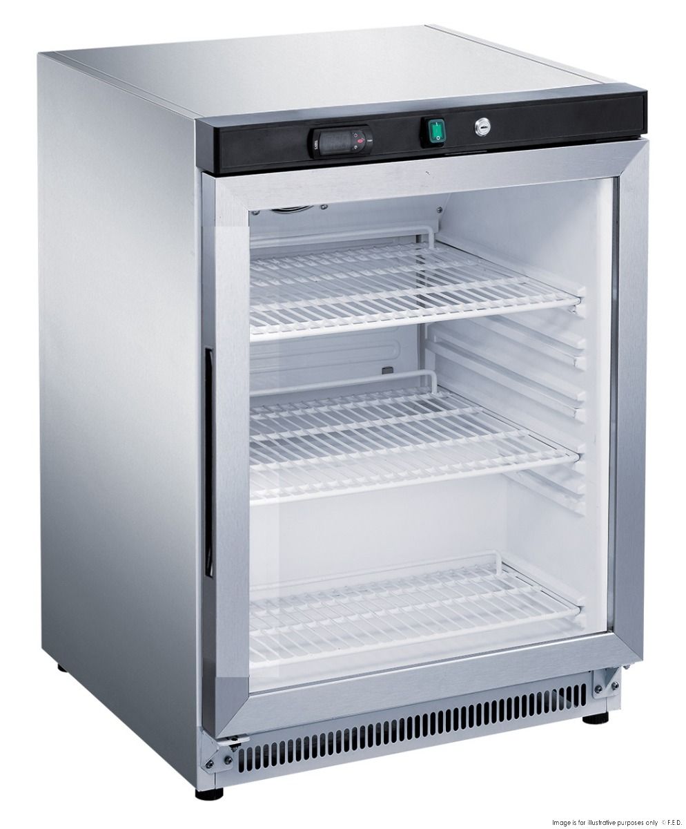 2NDs: FED-X 130L Bar Cooler Glass Door - XR200SG-NSW2076
