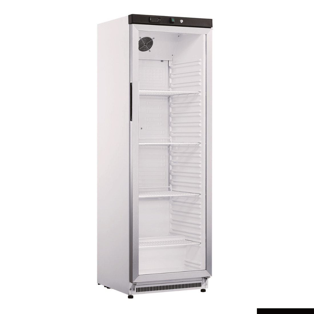 FED-X Thermaster Stainless Steel Upright Static Display Fridge XR400SG