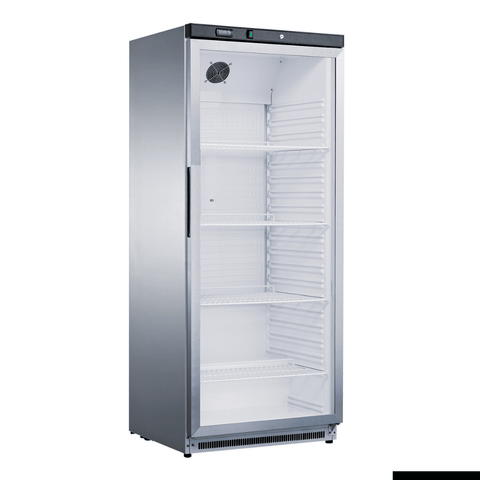 FED-X Thermaster Stainless Steel Upright Static Display Fridge XR600SG