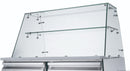 FED-X Two Door Salad Prep Fridge With Square Glass Top XS900GC