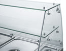 FED-X Two Door Salad Prep Fridge With Square Glass Top XS900GC