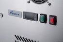FED-X Three Door Salad Prep Fridge With Curve Glass Top XTHP3100SALGC