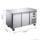 FED-X S/S Two Door Bench Fridge XUB6C13S2V