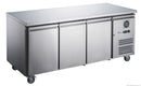 FED-X S/S Three Door Bench Freezer XUB6F18S3V