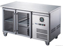 FED-X Two Glass Door Bench Fridge XUB7C13G2V