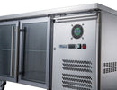 FED-X Two Glass Door Bench Fridge XUB7C13G2V