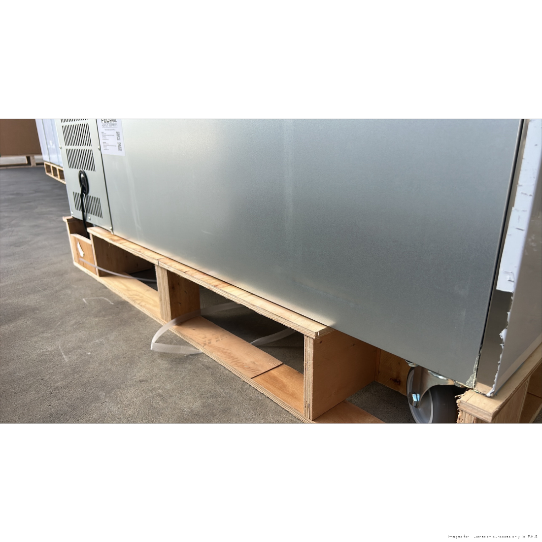 CLEARANCE - FED-X S/S Two Door Bench Fridge - XUB7C13S2V-QLD128