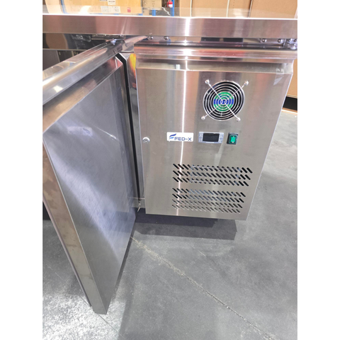 CLEARANCE - FED-X S/S Two Door Bench Fridge - XUB7C13S2V-QLD132