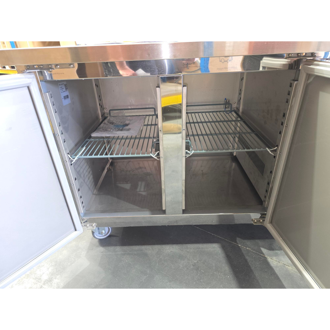 CLEARANCE - FED-X S/S Two Door Bench Fridge - XUB7C13S2V-QLD132