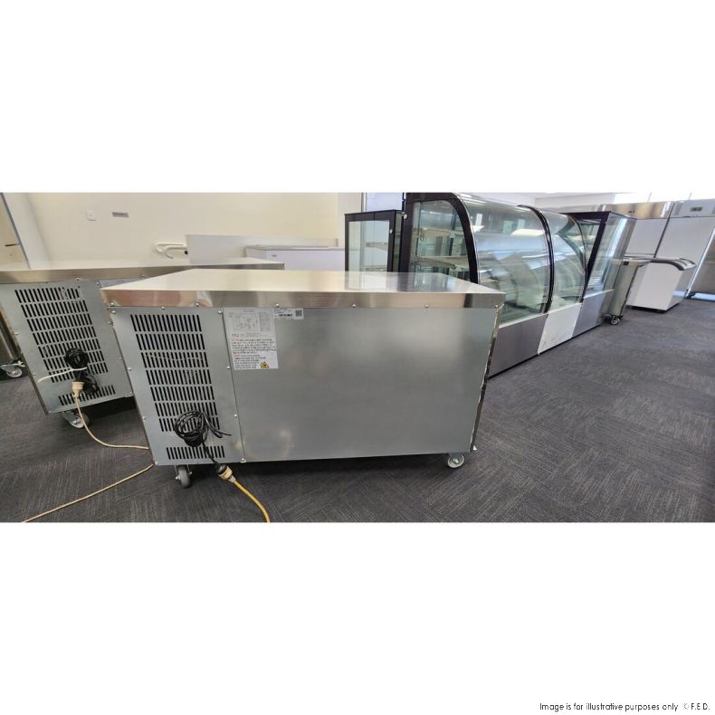 CLEARANCE - FED-X S/S Two Door Bench Fridge XUB7C13S2V-QLD248