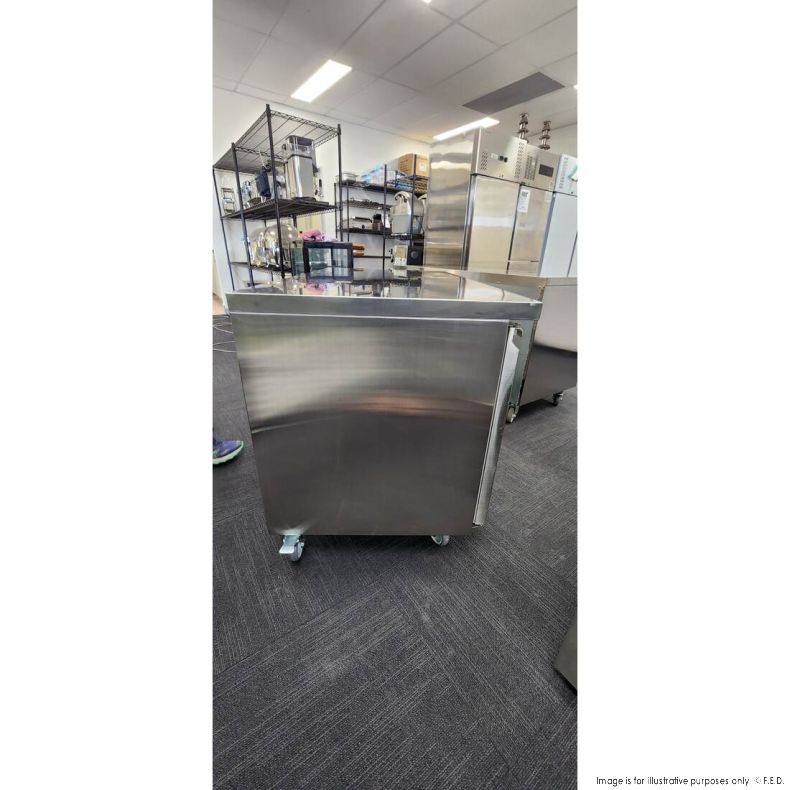 CLEARANCE - FED-X S/S Two Door Bench Fridge XUB7C13S2V-QLD248