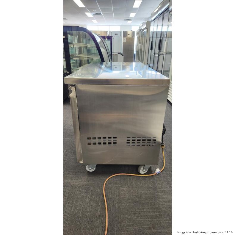 CLEARANCE - FED-X S/S Two Door Bench Fridge XUB7C13S2V-QLD248