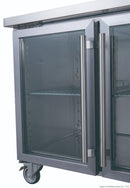 FED-X Three Glass Door Bench Fridge XUB7C18G3V