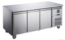 FED-X S/S Three Door Bench Fridge XUB7C18S3V