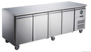 FED-X S/S Four Door Bench Fridge XUB7C22S4V