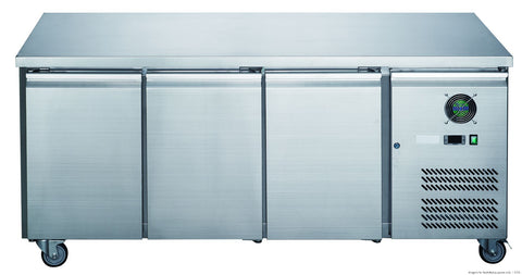 FED-X S/S Three Door Bench Freezer XUB7F18S3V